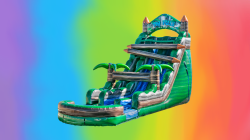22 Ft Tiki Falls Dual Lane Slide