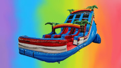 SNXt4yzb 1746623944 18 Ft Baja Splash Dual Lane Slide w/Pool