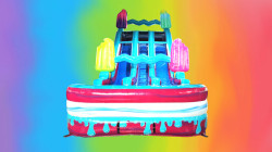 18 Ft Freeze Pop Falls Dual Lane w/Pool